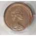AUSTRALIA 1967 . TWO 2 CENTS COIN . ERROR . OFF CENTRE MIS-STRIKE